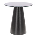 Coffee Table Soleilo 60cm, glass, round, black