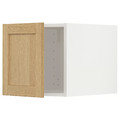 METOD Top cabinet, white/Forsbacka oak, 40x40 cm