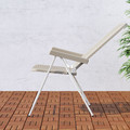 TORPARÖ Reclining chair, outdoor, white, beige