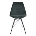 Chair Oslo Velvet, dark green