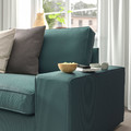 KIVIK Corner sofa, 5-seat, Kelinge grey-turquoise