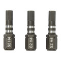 Erbauer Impact Bits 25 mm H4, 3 pack