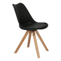 Dining Chair Norden Star Square, natural/black