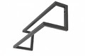 Double Wall-Mounted Towel Rail, graphite