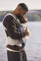 BABYBJORN Pocket Pouch for Baby Carrier, Woven Mélange, Light Beige