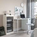 TROFAST Storage combination with boxes, white/dark grey, 46x30x94 cm