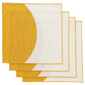 GOKVÄLLÅ Napkin, yellow, 40x40 cm, 4 pack