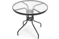 Elegant Outdoor Table with 2 Chairs, Duo 80 cm, grey