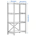 IVAR 1 section/shelves, pine, 89x50x179 cm