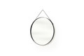 Round Mirror with Metal Frame Nicole 80cm, black