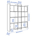 LÅDMAKARE Storage combination w sliding doors, with 7 shelves/oak effect, 198x35x212 cm