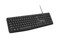 NATEC Keyboard Nautilus US, slim, black
