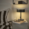NYMÅNE Table lamp, anthracite, 33 cm