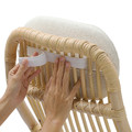 GRYTTOM Cushion set, Gransel natural, 52x52/37x21 cm