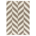 LOKSTALL Rug, flatwoven, grey/beige, 170x240 cm