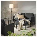 GLOSTAD 2-seat sofa with chaise longue, Knisa dark grey
