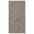 TIPHEDE Rug, flatwoven, black/natural, 80x150 cm