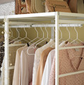 JONAXEL Adjustable clothes rail, white, 46-82 cm