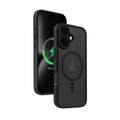 CRONG Phone Case MagSafe iPhone 16 Hybrid Frost MAG Cover, black