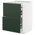 METOD / MAXIMERA Base cb 2 frnts/2 low/1 md/1 hi drw, white/Havstorp deep green, 60x60 cm