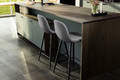 Bar Stool Wilma, light grey/black