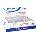 Starpak Name Badge with Clip & Safety Pin 50pcs