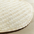 PADDFISK Place mat, palm leaf handmade, 37x35 cm