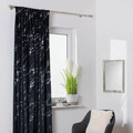 Splendid Curtain Gale 140x270 cm, black/silver