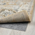 JÄRNVÄG Rug, low pile, ornament pattern beige/dark beige, 133x195 cm