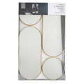 Set of 4 Mirrors Deco, gold