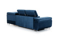 Corner Sofa-Bed Right Annabelle Monolith 77, dark blue