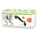 Monitor Desk Arm 15-27", 8kg, Silver-Black