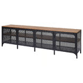 FJÄLLBO TV bench, black, 198x45x54 cm