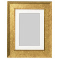 VIRSERUM Frame, gold-colour, 13x18 cm