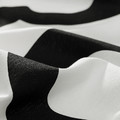 KLIPPBRÄCKA Pre-cut fabric, white/black, 150x300 cm