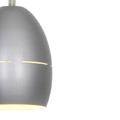 Pendant Lamp Egg E27, silver