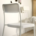 VIHALS / VIHALS Table and 4 chairs, white white/white, 125x74 cm