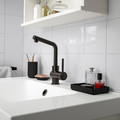 SKOGSVIKEN Tray, black, 10x15 cm