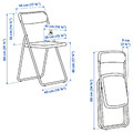 VIHALS Folding chair, white