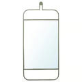 GRANVÅG Mirror, wall hanging/green, 50x110 cm