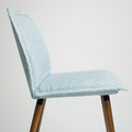 KLINTEN Chair, brown/Kilanda pale blue