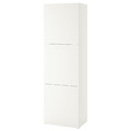 BESTÅ Shelf unit with doors, white Lappviken/white, 60x42x193 cm