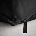 GURLI Cushion cover, black, 50x50 cm