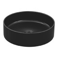 GoodHome Countertop Wash-basin Samal, ceramic, 40 cm, black