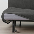 LYCKSELE MURBO 2-seat sofa-bed, Vansbro dark grey