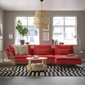 SÖDERHAMN 4-seat sofa with chaise longue, and open end Tonerud/red