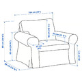 EKTORP Armchair, Kilanda dark blue