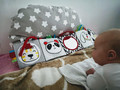 Mom's Care Cot Bumper Coth Book, white/black, 0+