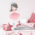 Wall Sticker Set 43x89cm - Princess Pink