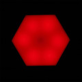 Set of 2 Wall Lamps Hexagonal 8.5x7.5cm, battery-powered